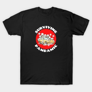 Surviving Pandamic | Panda Pun T-Shirt